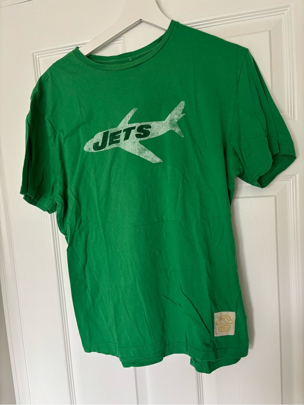 Retro Sport Brand Large New York Jets Green T-Shirt Soft Vintage